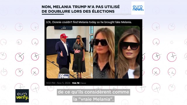 Fake news : Non, Melania Trump n'a pas utilisé de doublure corporelle lors des élections américaines