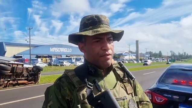 Cabo do BPFron dá detalhes sobre perseguição a caminhão carregado com cigarros na BR-277
