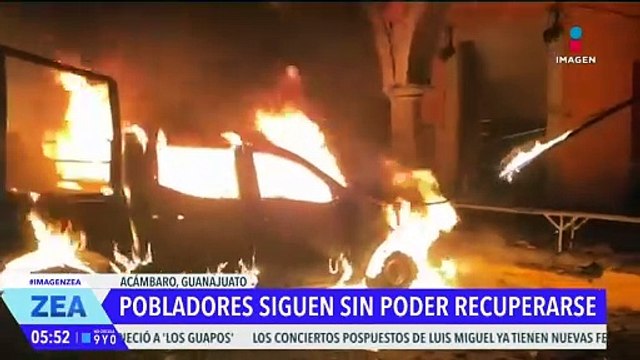 Habitantes de Jerécuaro y Acámbaro siguen recuperándose de la explosión de coches bomba