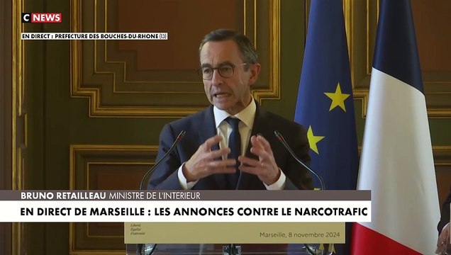 Bruno Retailleau : «Le narcotrafic est une menace contre nos institutions, notre démocratie»