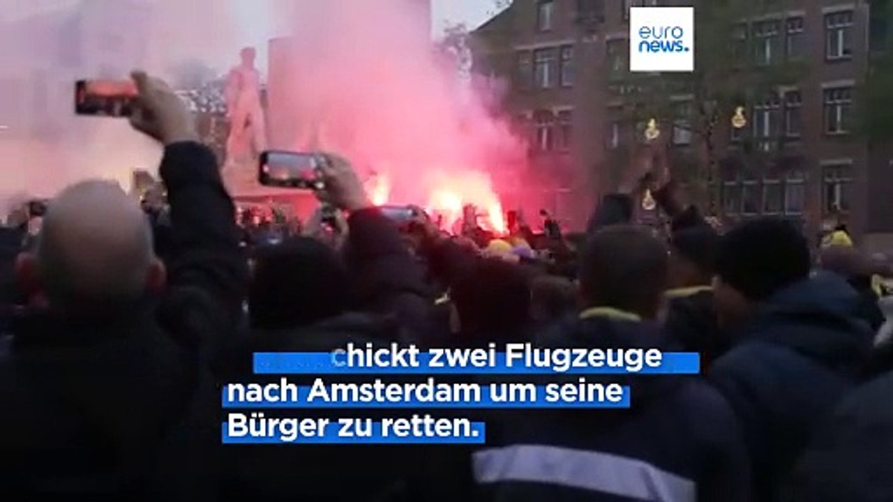 Israel entsendet nach gewalttätigen Übergriffen auf Fußballfans Rettungsflugzeuge nach Amsterdam