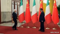Mattarella accolto da Xi Jinping: 