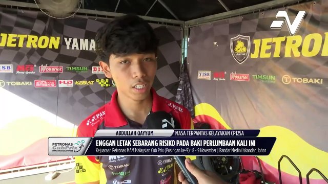 Azroy sasar podium di perlumbaan pusingan ke-6 Petronas MAM Malaysia Cub Prix di Bandar Medini, Iskandar