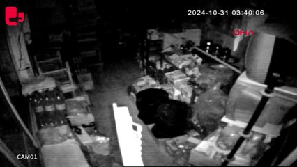 Depodan içki ve sigara hırsızlığı kamerada