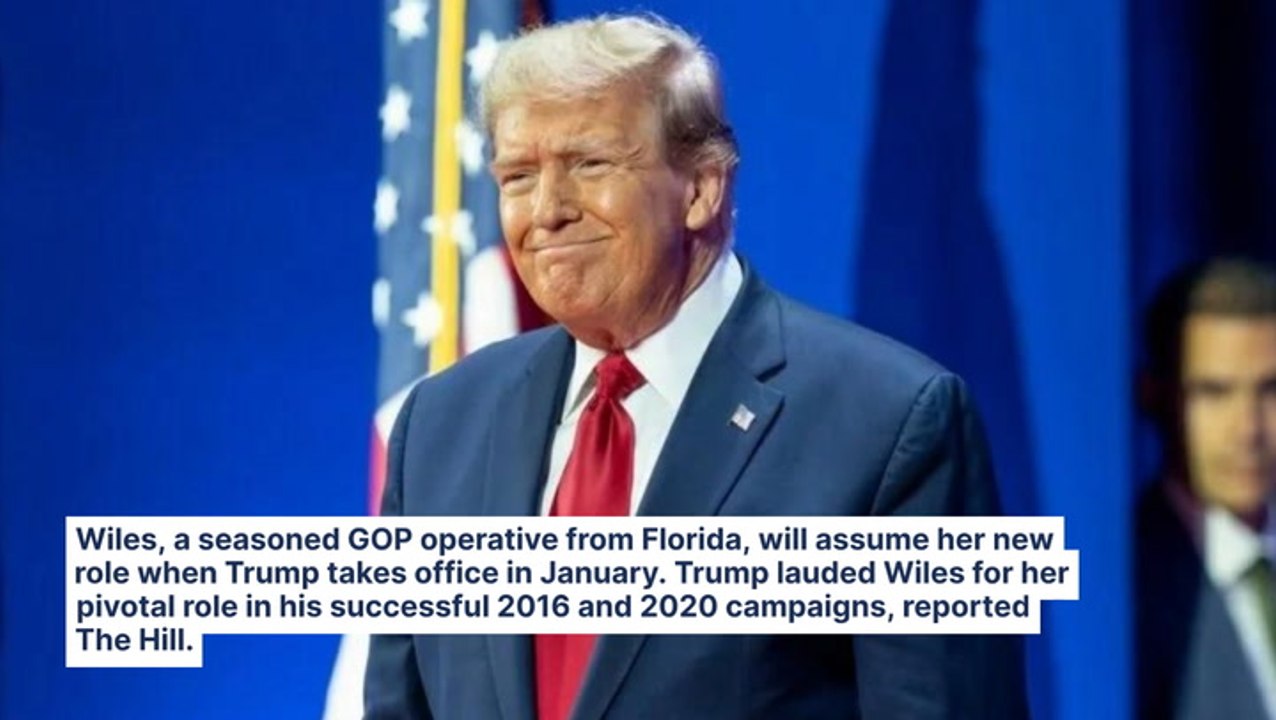 Trump Appoints Susie Wiles As First Woman Chief Of Staff In US History, Calls Her Tough, Smart And Innovative