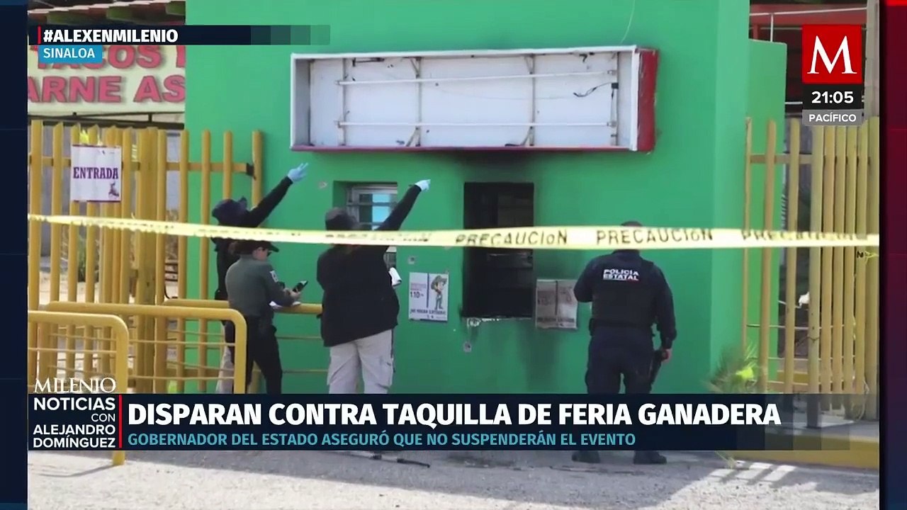 Atacan a balazos taquillas de la Feria Ganadera de Sinaloa