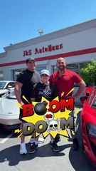 The Cybertruck‼️ #tesla #cybertruck #father #son #family #fun #bigjustice #boom ##costco##costcoguys##chickenbake##doublechunkchocolatecookie