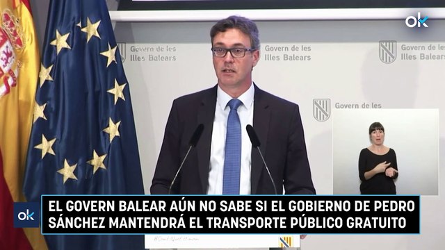El Govern balear aún no sabe si el Gobierno de Pedro Sánchez mantendrá el transporte público gratuito
