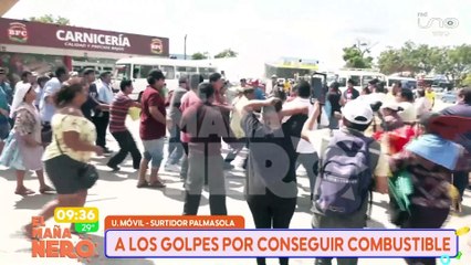 A golpes por combustible en un surtidor de la zona sur de Santa Cruz