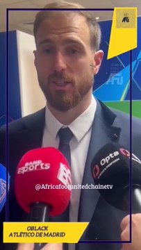 #LDCUEFA 🏆 : Après son match patron, le gardien de l’Atletico 🔵🔴Oblak analyse ses parades qu’il faut et la lucidité sur la dernière action du match pour sentir l’opportunité…