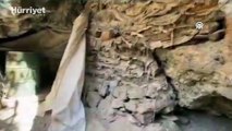 Pençe-Kilit Operasyonu bölgesinde teröristlere ait bir mağara görüntülendi