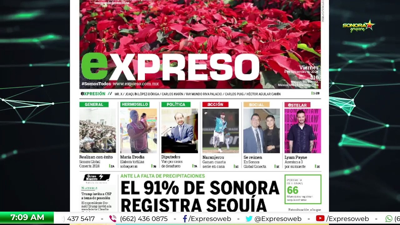 Noticiero Expreso 24/7 Matutino | 8 NOV 2024