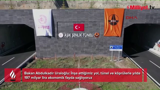 Seyahat süresi 35 dakikadan 10 dakikaya düştü! Aşık Şenlik Tüneli ve Çıldır-Aktaş Sınır Kapısı Yolu hizmete açıldı