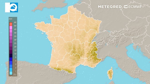 Fortes pluies orageuses en Méditerranée !