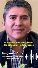 Benjamín Cruz: "Esos chats son reales, pero fueron extraídos de la nube y están descontextualizados"