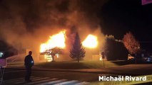 Incendie à Saint-Philippe (Gracieuseté - Michaël Rivard)