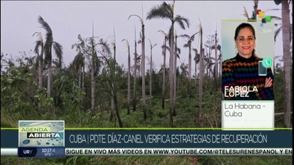 Pdte. Miguel Díaz-Canel supervisa fase de recuperación tras huracán Rafael