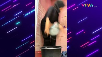 Viral Wanita Kena Air Liur Babi, Auto Bersihkan Diri Pakai..