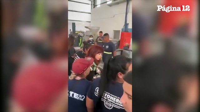 Cristina Kirchner recorrió un Eco Punto en Villa Fiorito