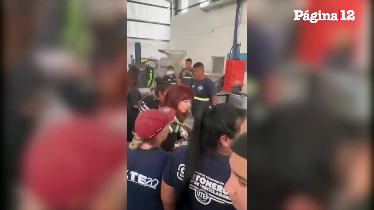 Cristina Kirchner recorrió un Eco Punto en Villa Fiorito