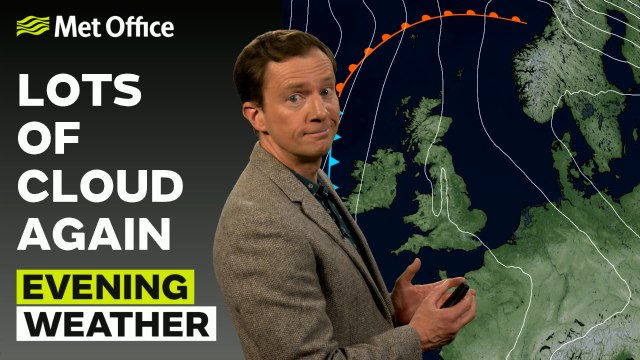 Met Office Evening Weather Forecast 08/11/24 - Clear spells across the far north