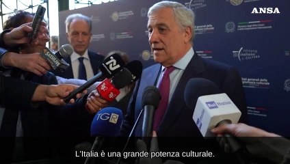 Stati generali, Tajani: "Italia prima potenza culturale nel mondo"