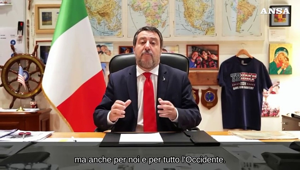 Salvini: "Con Trump vittoria storica per l'America e per tutto l'Occidente"