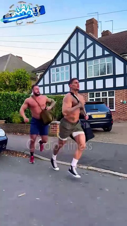 Warm up on the road before going to the gym.