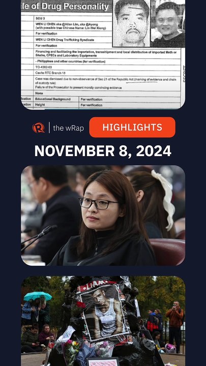 Today’s headlines: Pharmally boss, Alice Guo, Liam Payne | The wRap | November 8, 2024