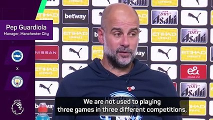 Guardiola stands by players after three straight defeats