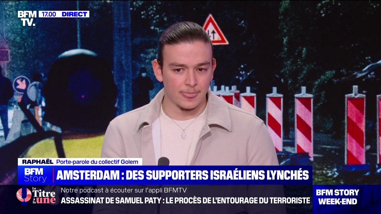 Agressions de supporters israéliens à Amsterdam: "Une chasse aux juifs", pour le porte-parole du collectif Golem