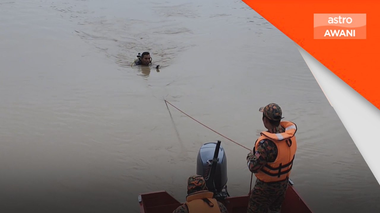 Wanita dkhuatiri lemas, motosikal ditemui di tebing sungai