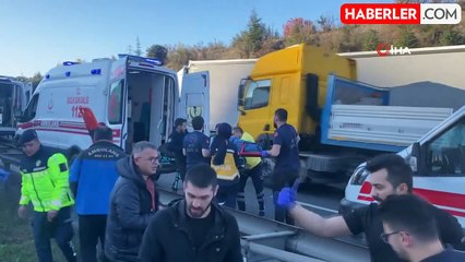 Mahkumları Taşıyan Cezaevi Aracı TEM'de Kaza Yaptı: 5 Yaralı