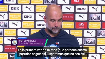 Guardiola habla y su futuro en el Manchester City: "No"