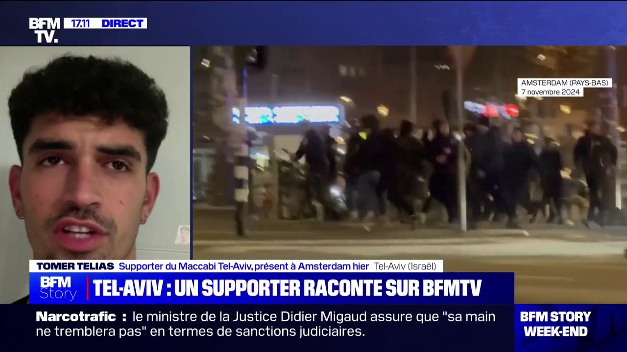"C'était prémédité, ils ont tout préparé", déclare un supporter du Maccabi Tel-Aviv, après les agressions à Amsterdam