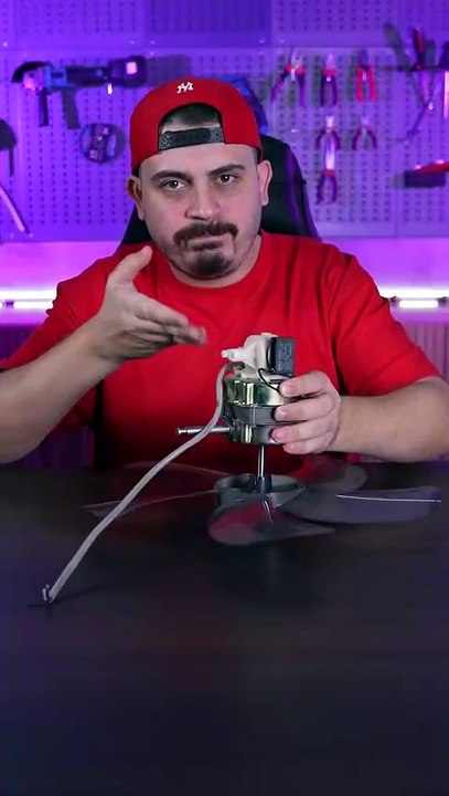 Turning on a fan with a magnet