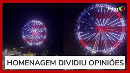 Ponto turístico de Balneário Camboriú projeta bandeira dos EUA após vitória de Trump e viraliza