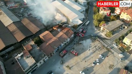 Denizli'nde Metal Fabrikasındaki Yangın Kısmen Kontrol Altına Alındı