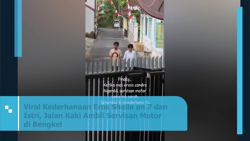 Viral Kederhanaan Eros Sheila on 7 dan Istri, Jalan Kaki Ambil Servisan Motor di Bengkel