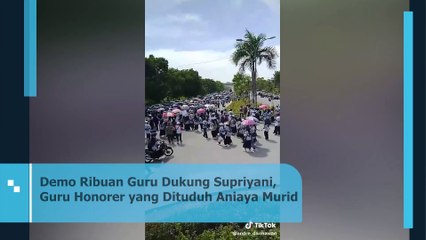 Demo Ribuan Guru Dukung Supriyani, Guru Honorer yang Dituduh Aniaya Murid
