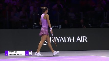 Zheng Qinwen en Finale des WTA : Une Première Impression Impressionnante 🎾