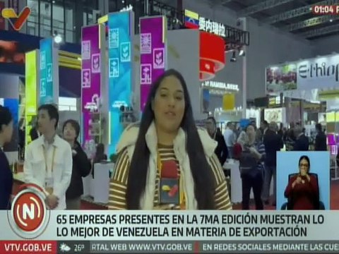 Más de 60 empresas venezolanas presentes en la 7ª Exposición Internacional de Importaciones de China
