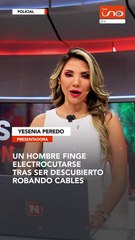 SCZ: UN HOMBRE FINGE ELECTROCUTARSE TRAS SER DESCUBIERTO ROBANDO CABLES