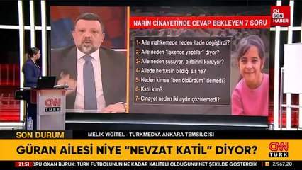 Melik Yiğitel'den Narin'in katillerine: Allah belanızı versin
