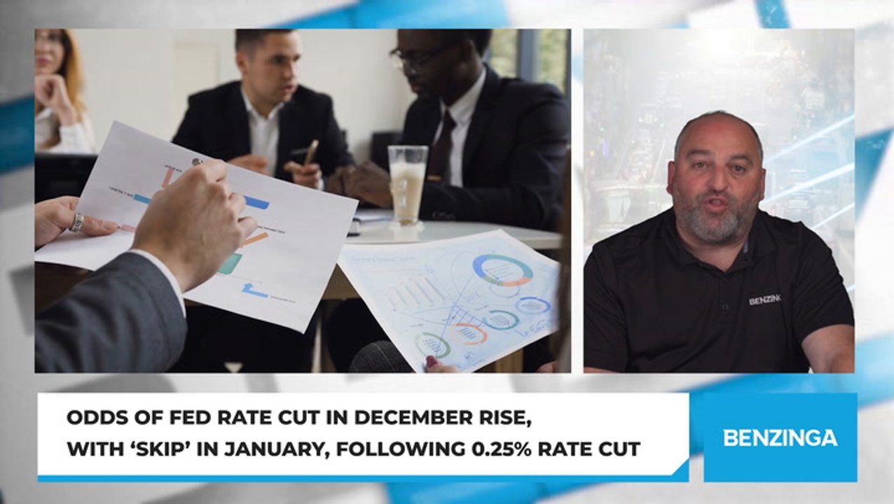 Odds Of Fed Rate Cut In December Rise, With 'Skip' In January, Following 0.25% Rate Cut