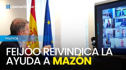 Feijóo reivindica la ayuda a Mazón y critica la respuesta del Gobierno ante la DANA