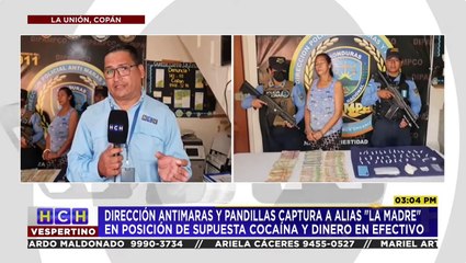 Atrapan a "La Madre" por tráfico de drogas en Copán