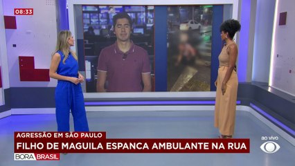 Filho do ex-lutador Maguila é gravado espancando vendedor ambulante em SP