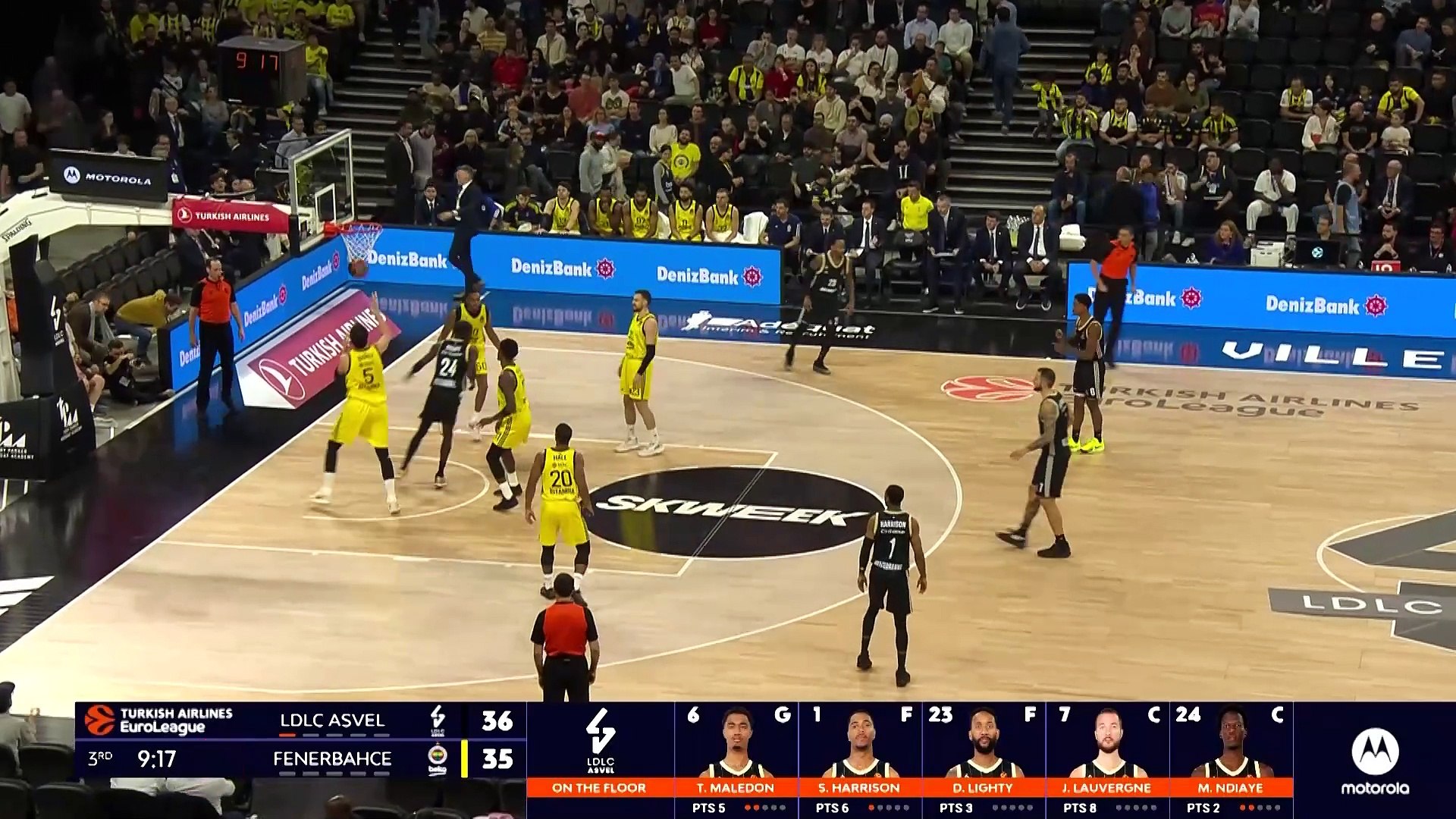 Asvel 73-77 Fenerbahçe Beko | Maç Özeti