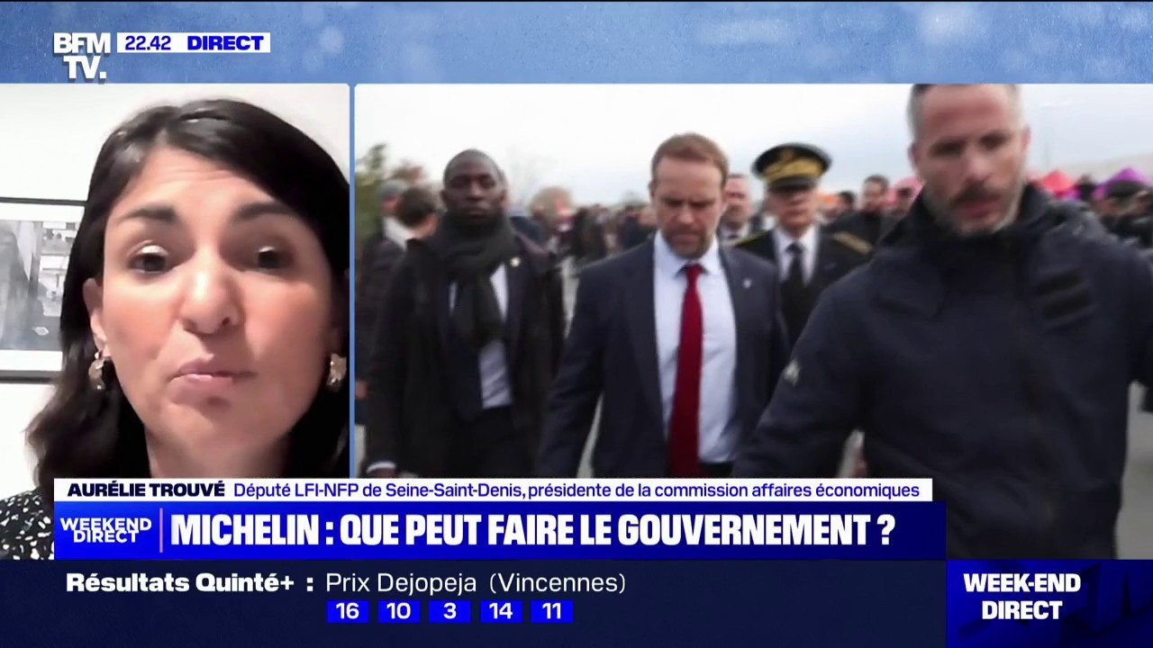 Fermeture d'usines Michelin: "Une autre politique est possible", assure Aurélie Trouvé (LFI)